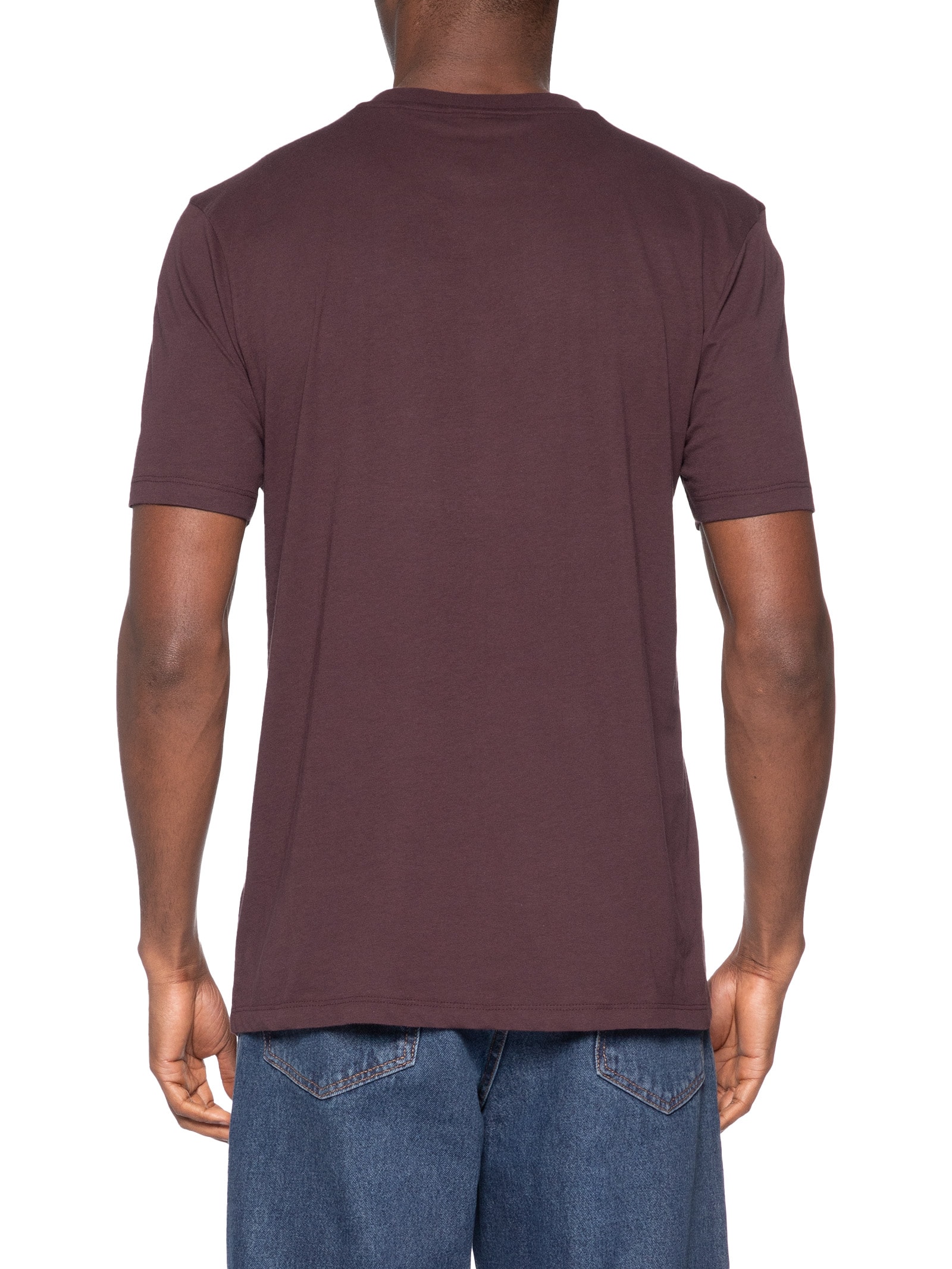 Camiseta Masculina Regular Fit Logo Printed Dulivi Marrom Hugo