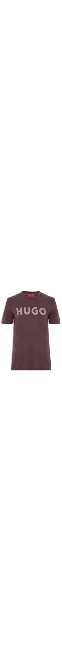 Camiseta Masculina Regular Fit Logo Printed Dulivi - Marrom