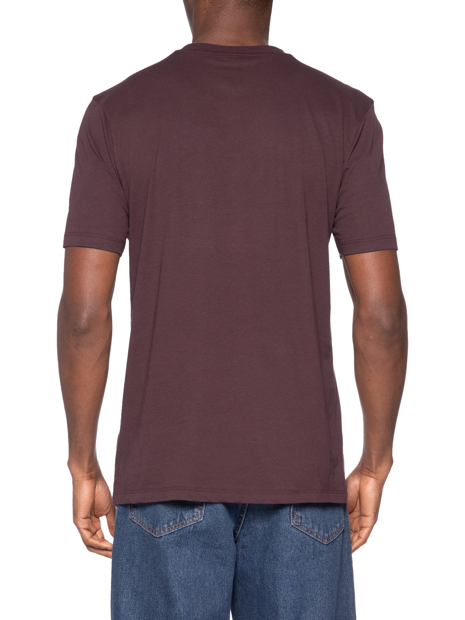Camiseta Masculina Regular Fit Logo Printed Dulivi Marrom Hugo