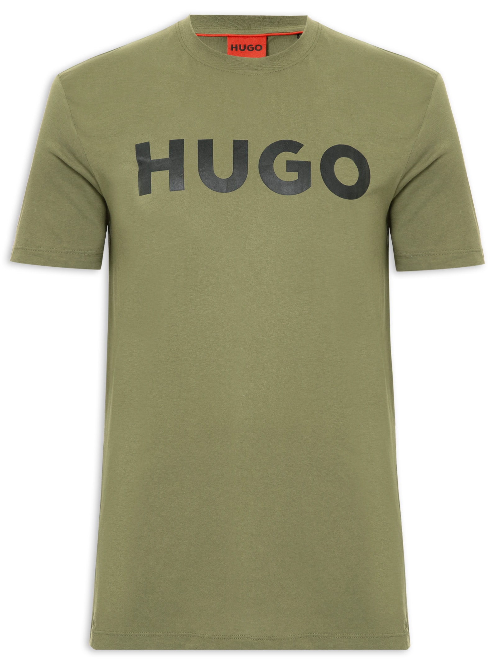 Camiseta Masculina Regular Fit Logo Printed Dulivio Verde Hugo