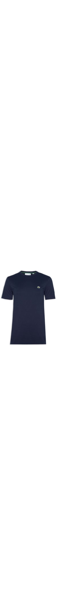 Camiseta Masculina Regular Fit Logo Stripe Em Algodão - Azul