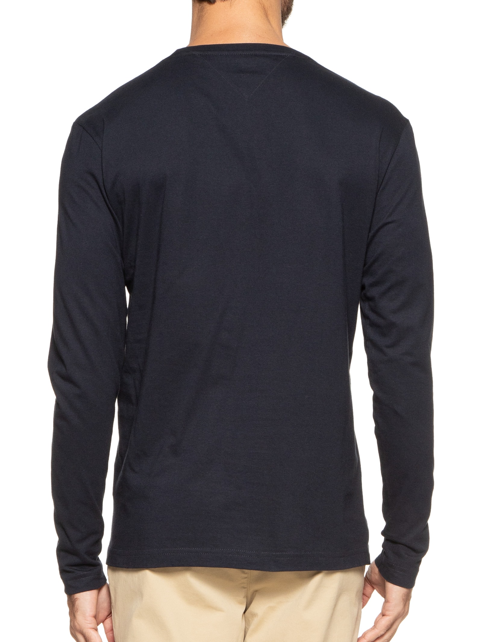 Camiseta Masculina Regular Fit Long Sleeve Azul Tommy Hilfiger