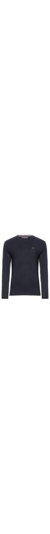 Camiseta Masculina Regular Fit Long Sleeve - Azul