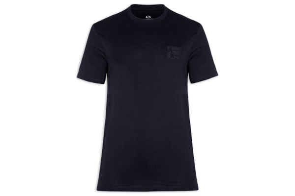 Camiseta Masculina Regular Fit Manga Curta AX2 - Azul