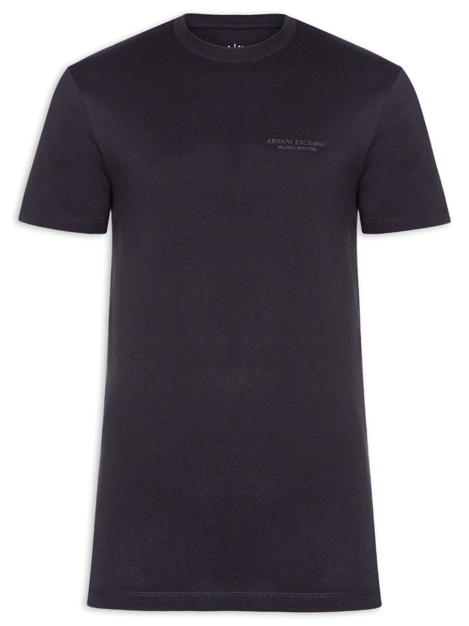 Camiseta Masculina Regular Fit Milano / New York Azul Armani Exchange