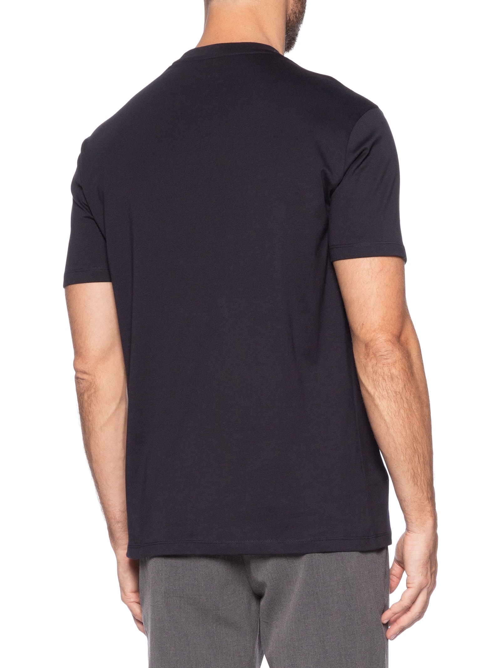 Camiseta Masculina Regular Fit Milano / New York Azul Armani Exchange