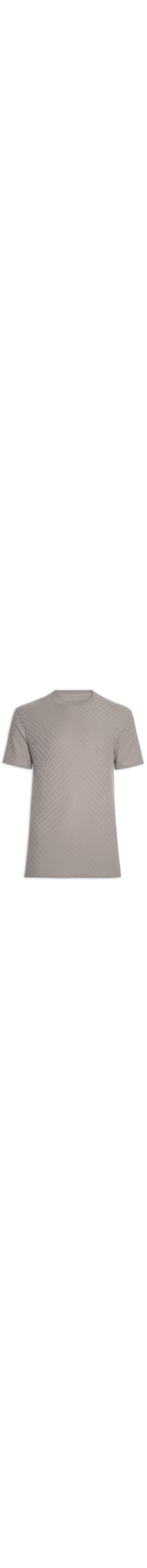 Camiseta Masculina Regular Fit Monograma - Cinza