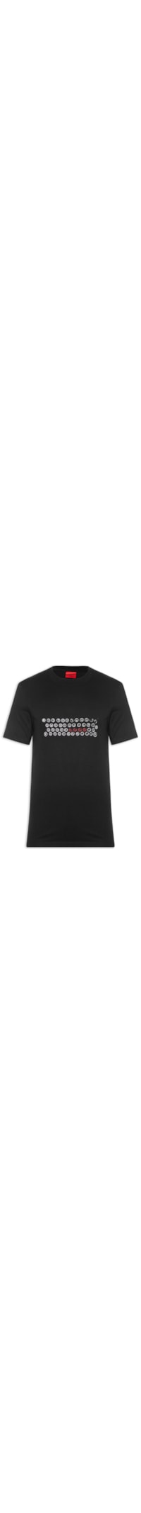 Camiseta Masculina Regular - Fit Printed Artwork Deyss - Preto