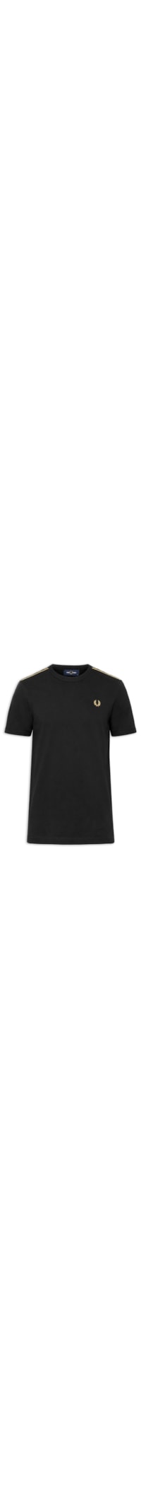 Camiseta Masculina Regular Fit Punho Twin Tipped Em Algodão - Preto