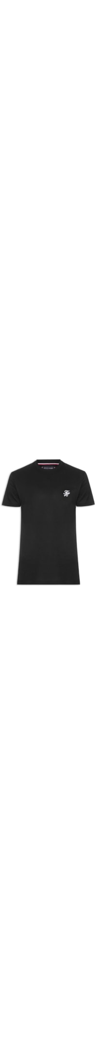 Camiseta Masculina Regular Fit Script Monogram - Preto