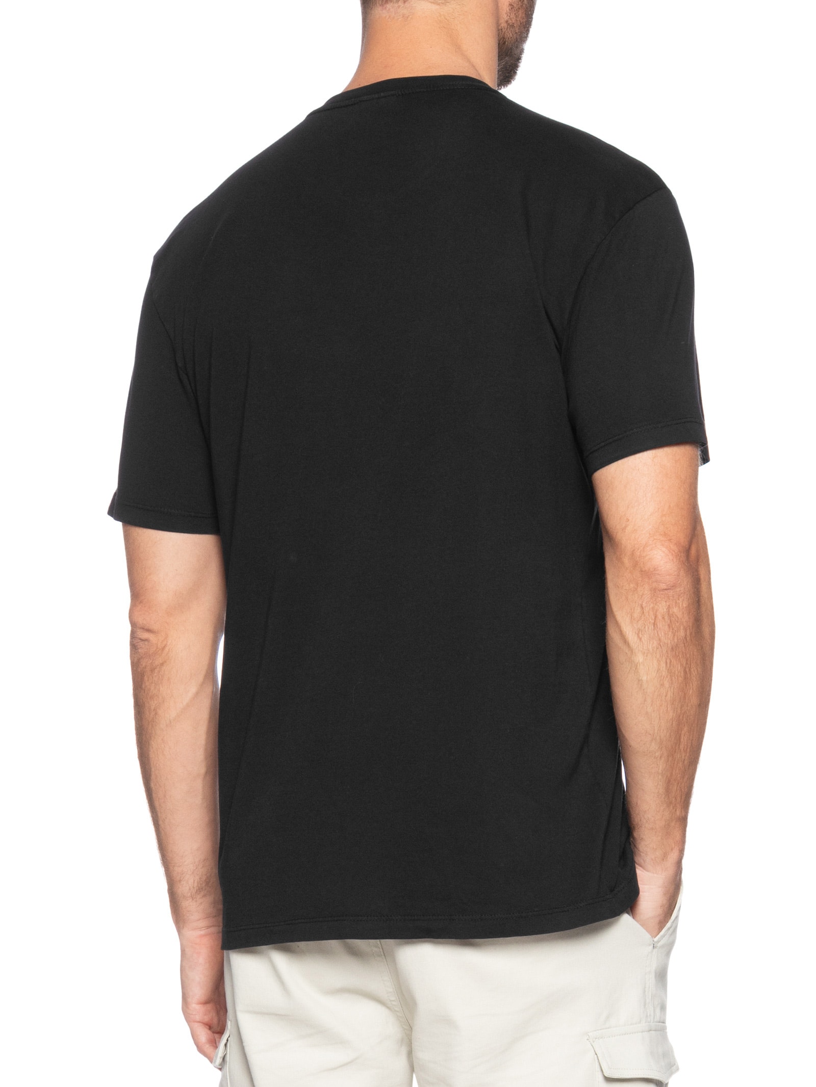 Camiseta Masculina Regular Fit Signature Dna Preto Tommy Jeans