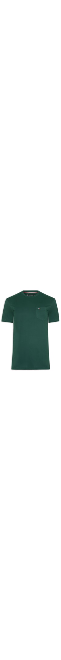 Camiseta Masculina Regular Fit Solid Pocket - Verde