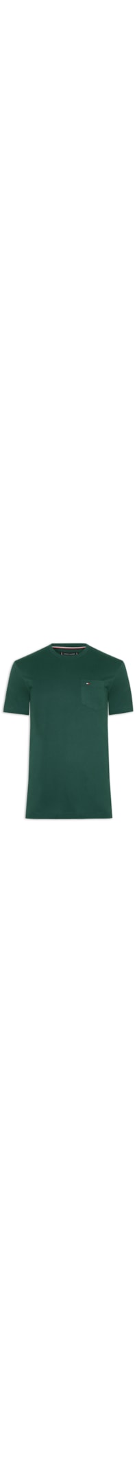 Camiseta Masculina Regular Fit Solid Pocket - Verde