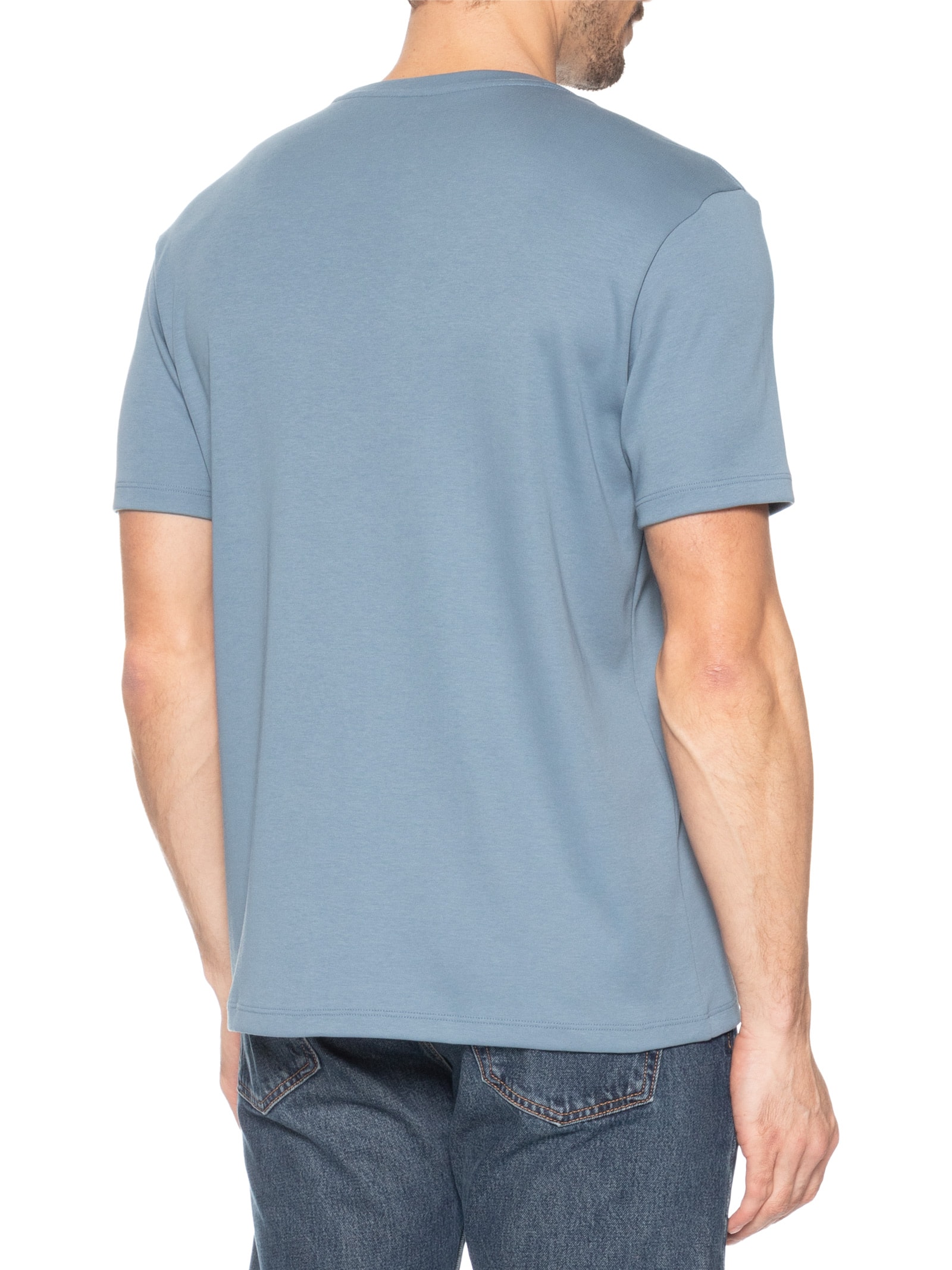 Camiseta Masculina Regular Fit Super Cotton Pima Azul Hering