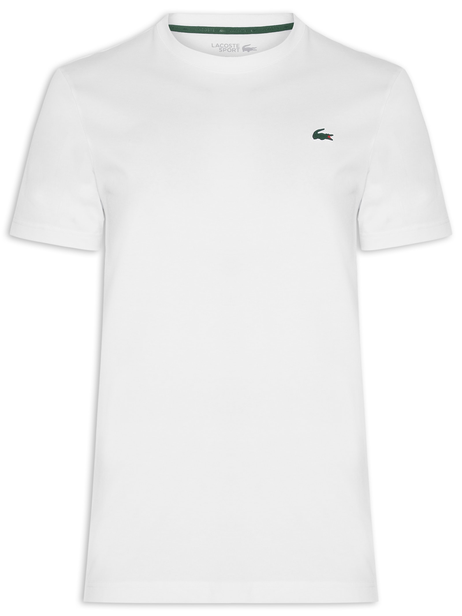 Camiseta Masculina Regular Fit Tech Jersey Heritage branco Lacoste