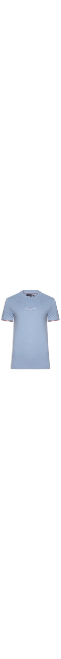 Camiseta Masculina Regular Fit Tipped Com Friso - Azul