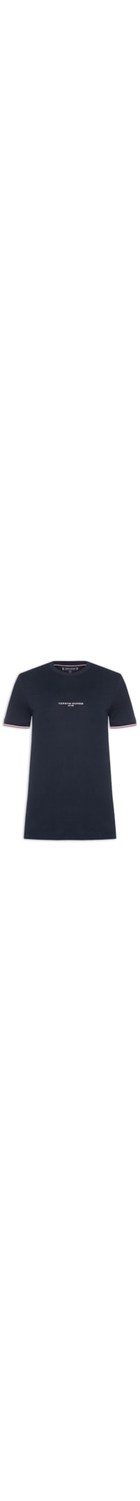 Camiseta Masculina Regular Fit Tipped Com Friso - Azul