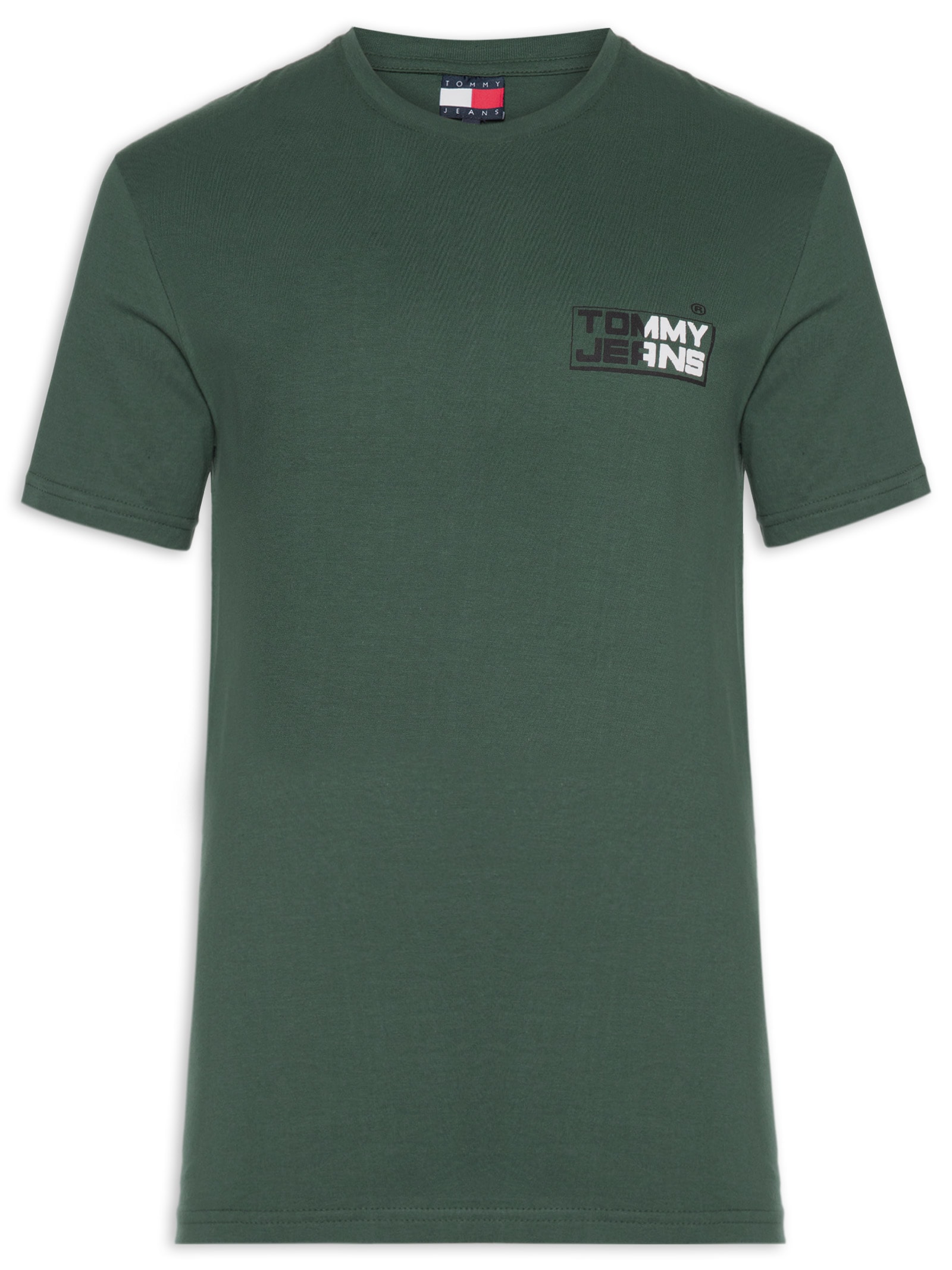 Camiseta Masculina Regular Fit TJ Gym Block Verde Tommy Jeans