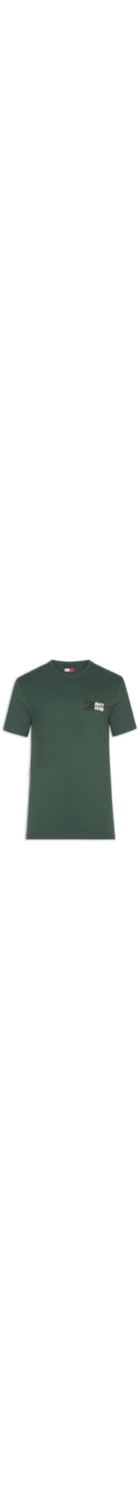 Camiseta Masculina Regular Fit TJ Gym Block - Verde