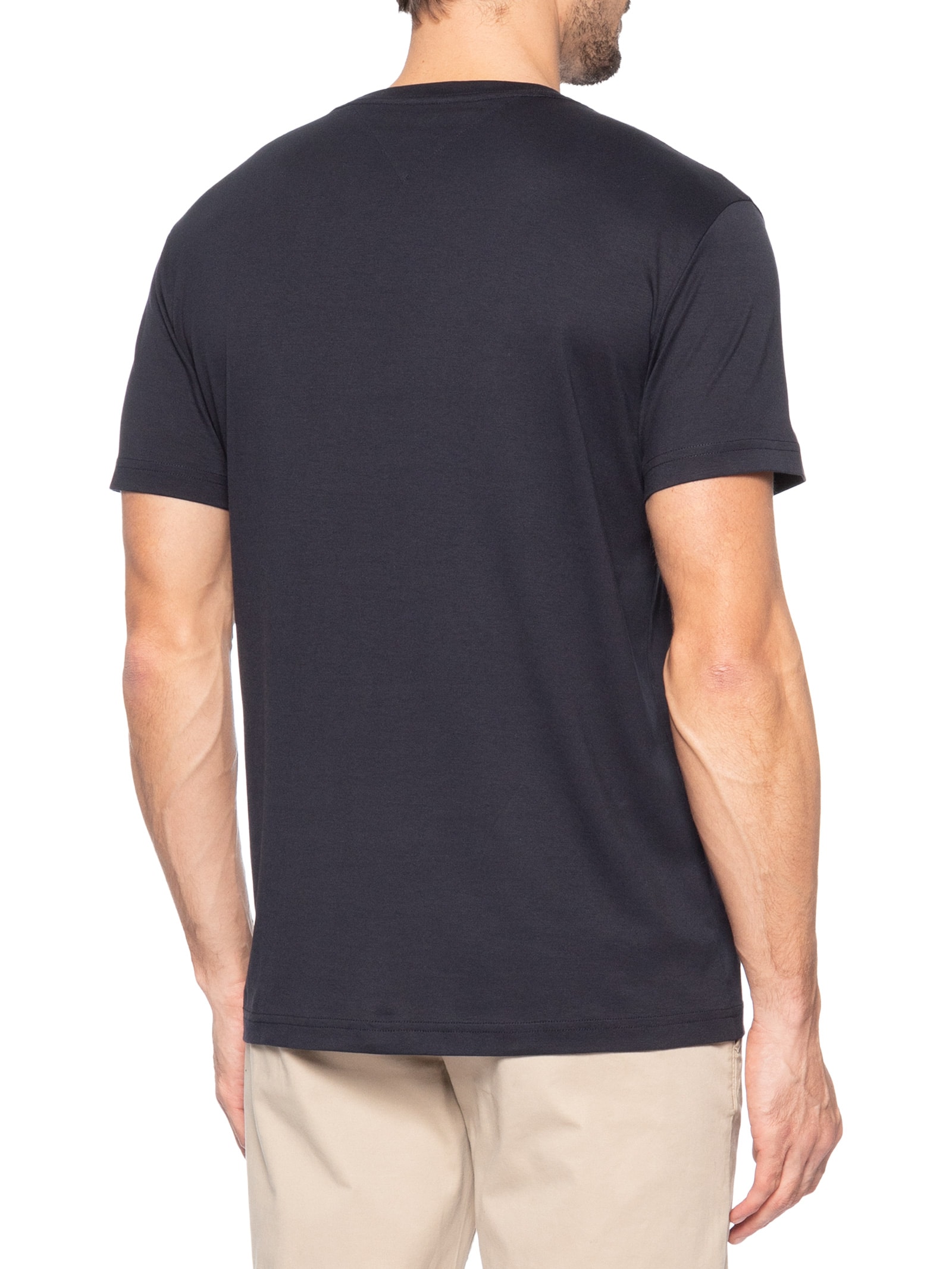 Camiseta Masculina Regular Fit V-Nk Pima Cotton Azul Tommy Hilfiger