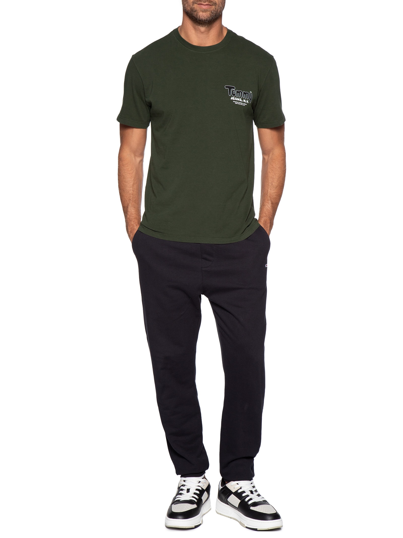 Camiseta Masculina Regular Fit Verde Tommy Jeans