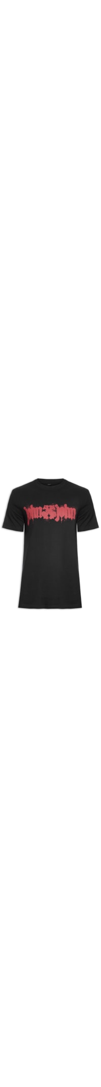 Camiseta Masculina Regular Gothic Splash - Preto