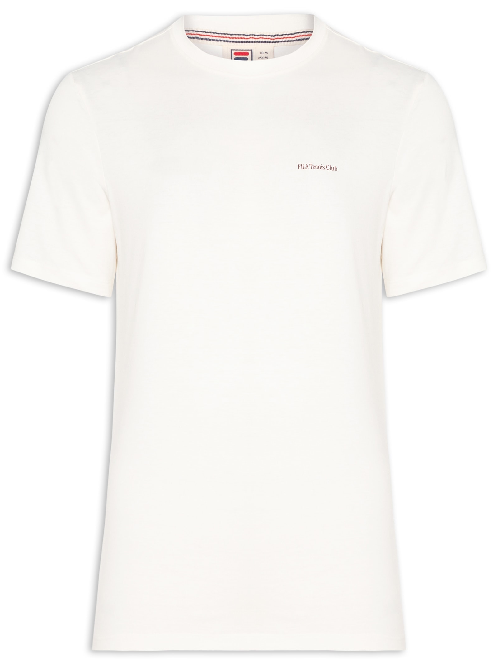 Camiseta Masculina Regular Graphic Court Gt Branco Fila