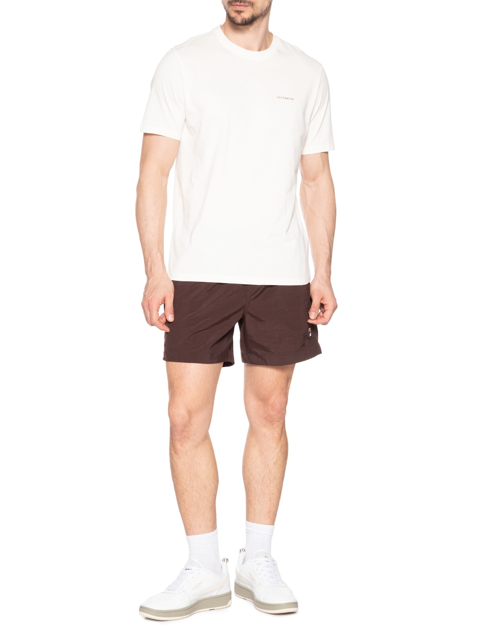 Camiseta Masculina Regular Graphic Court Gt Branco Fila