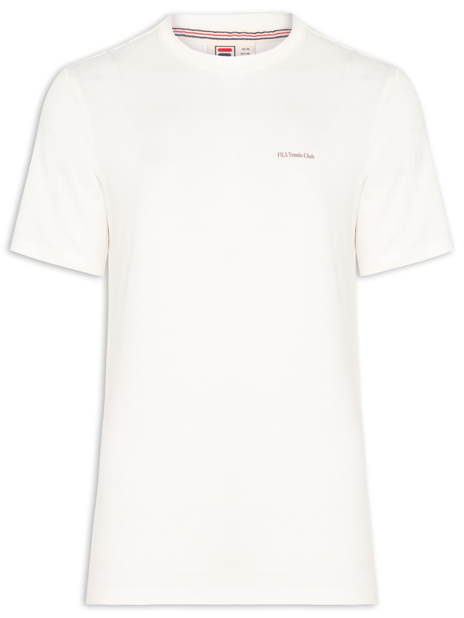 Camiseta Masculina Regular Graphic Court Gt Branco Fila
