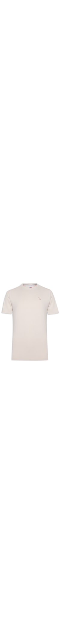 Camiseta Masculina Regular Jersey C Neck Ext - Bege