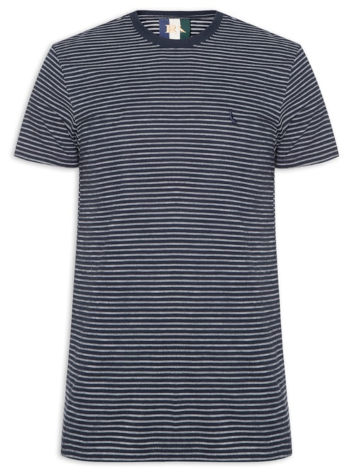 Camiseta Masculina Regular Listrado Gelato – Azul
