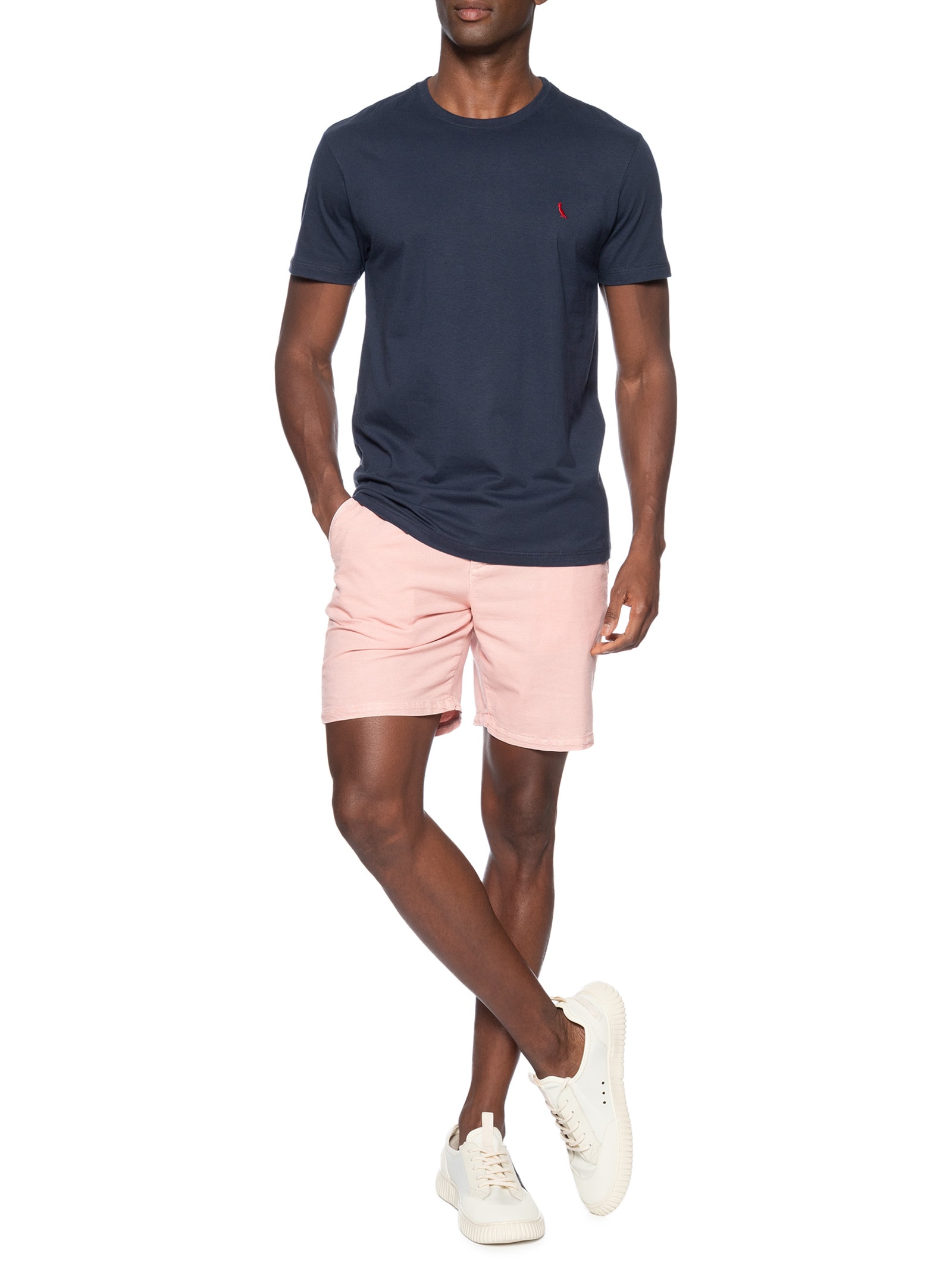 ?Camiseta Masculina Regular Pica Pau Vermelho Azul Reserva