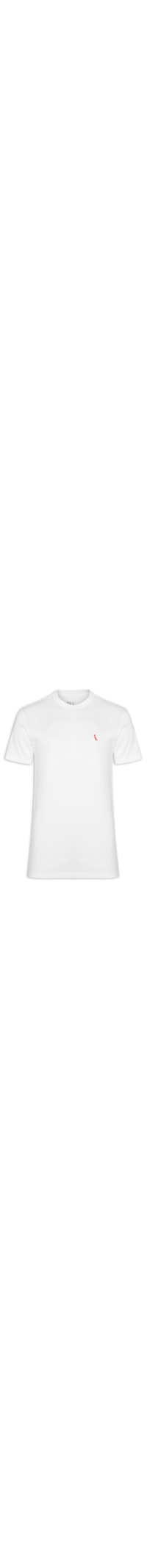 ?Camiseta Masculina Regular Pica Pau Vermelho - Branco