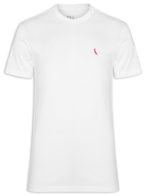 ?Camiseta Masculina Regular Pica Pau Vermelho – Branco
