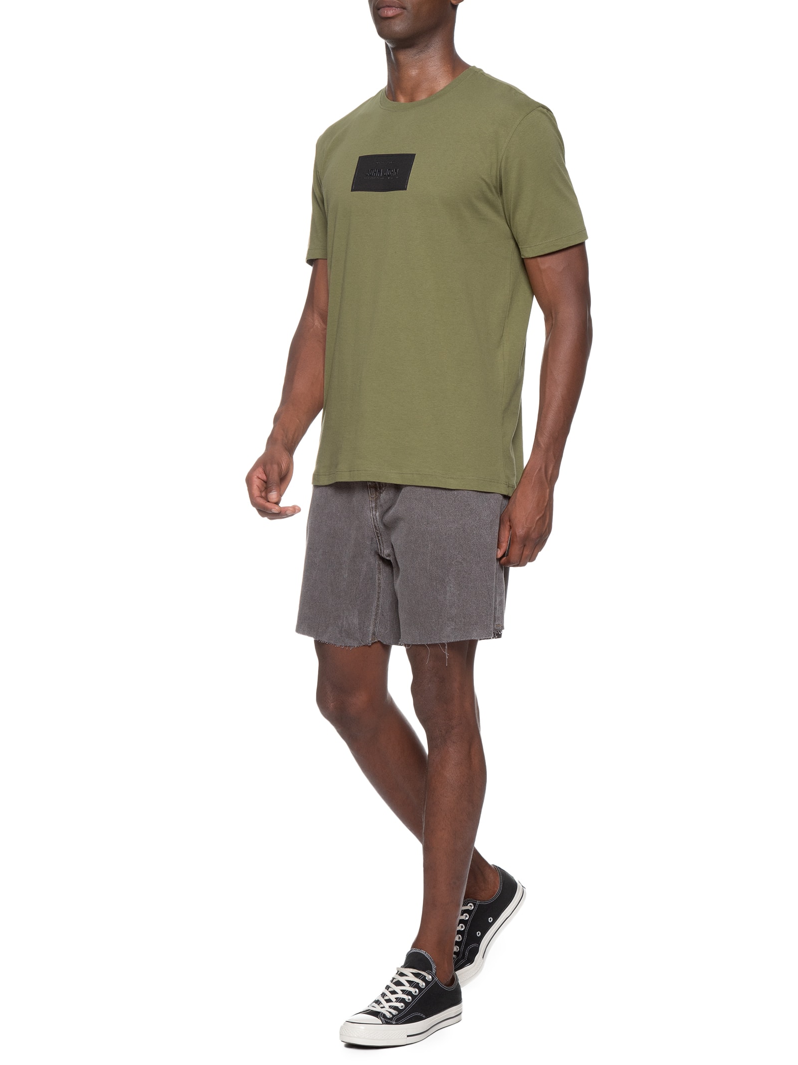 Camiseta Masculina Regular Rubber Verde John John