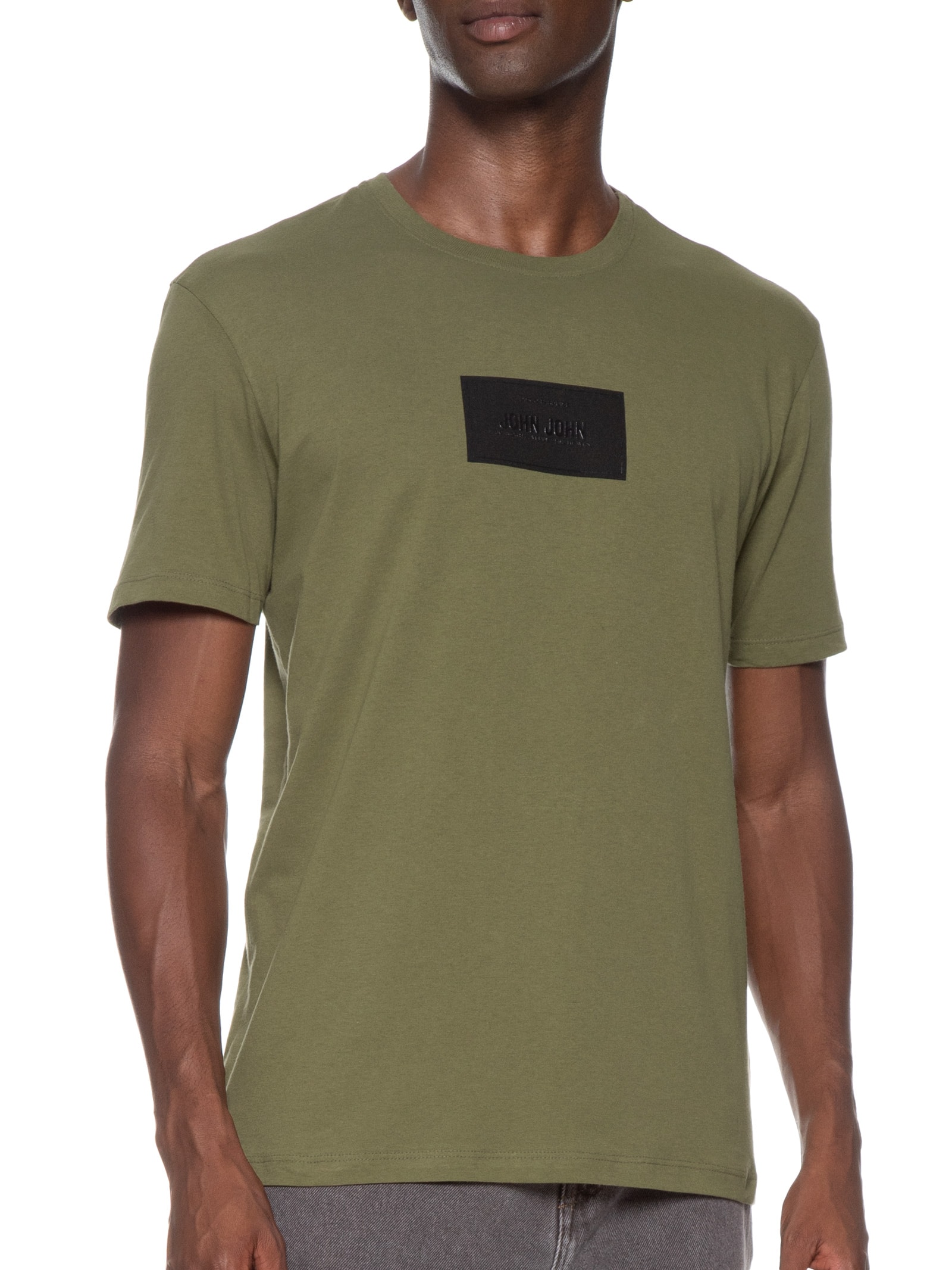 Camiseta Masculina Regular Rubber Verde John John