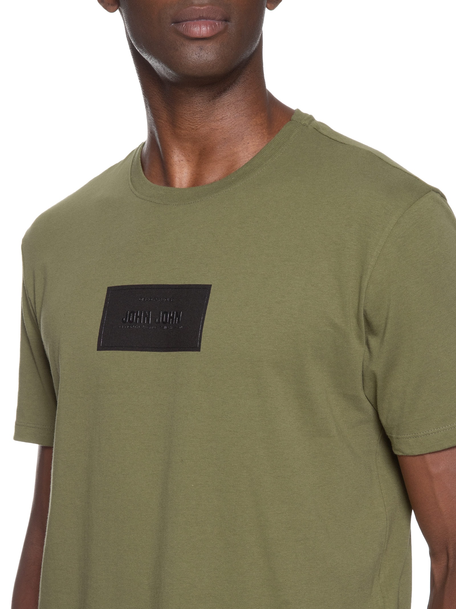 Camiseta Masculina Regular Rubber Verde John John