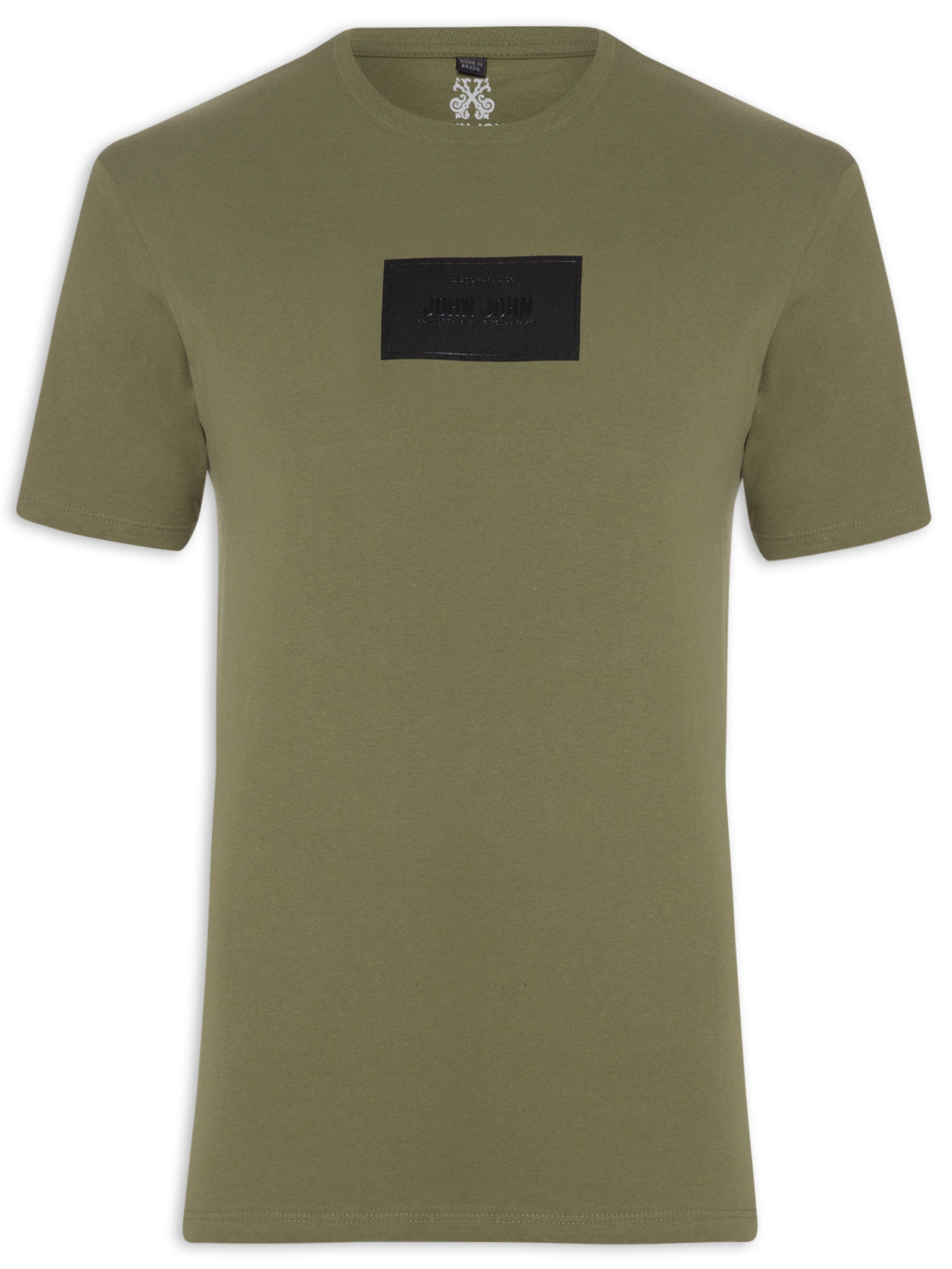 Camiseta Masculina Regular Rubber Verde John John
