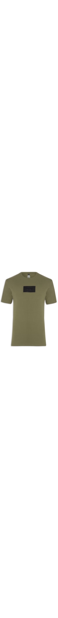 Camiseta Masculina Regular Rubber - Verde