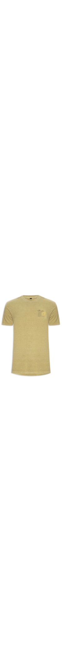 Camiseta Masculina Regular Shell - Amarelo