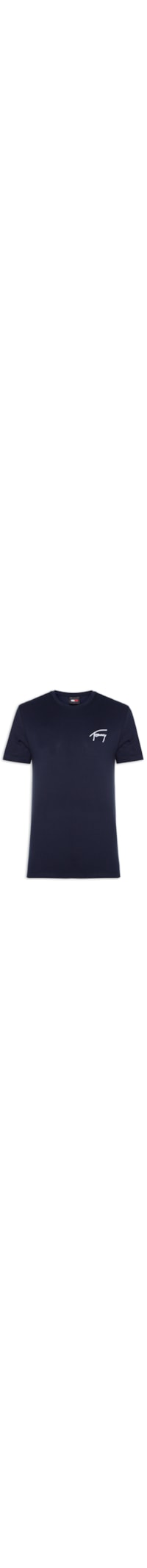 Camiseta Masculina Regular Signature Tee Ext - Azul