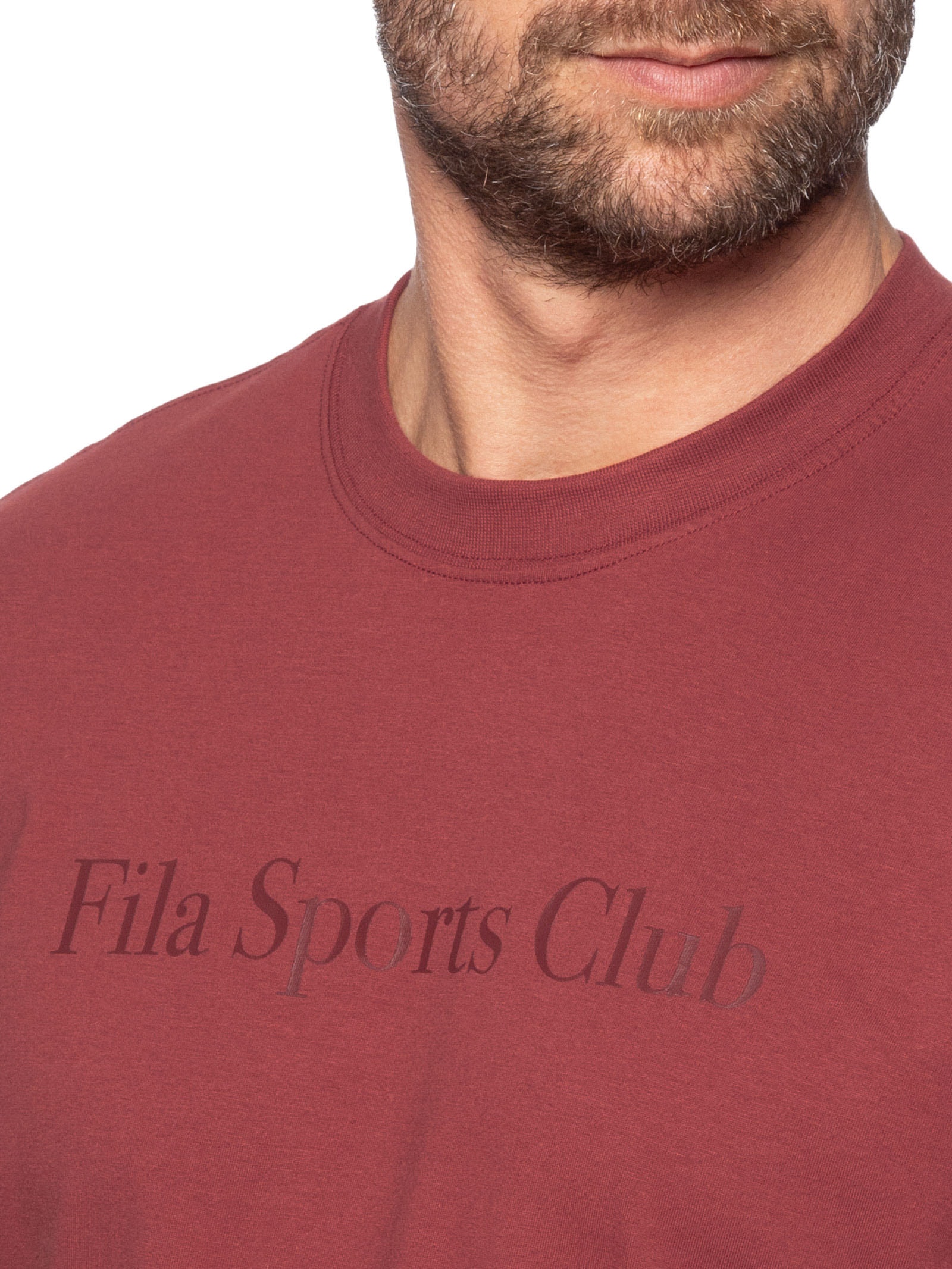 Camiseta Masculina Regular Sport Club Letter Vermelho Fila