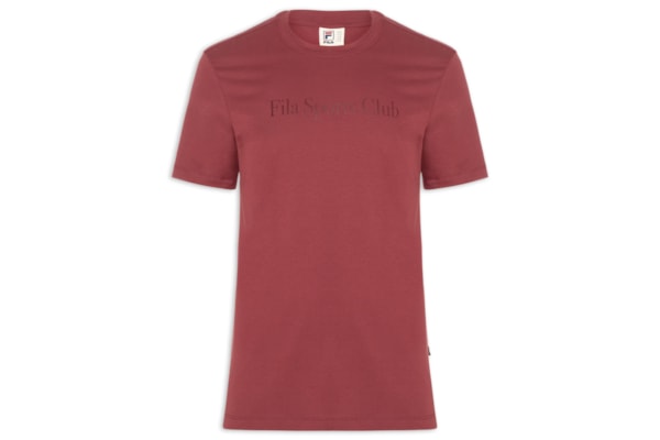 Camiseta Masculina Regular Sport Club Letter - Vermelho