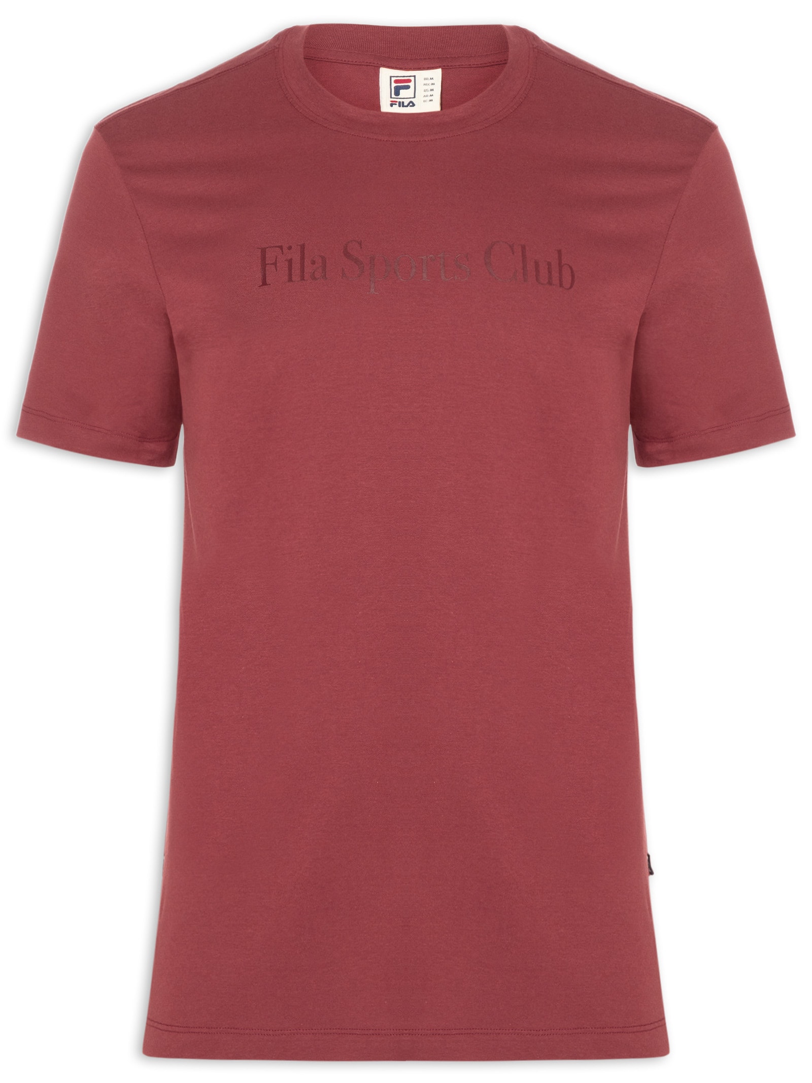Camiseta Masculina Regular Sport Club Letter Vermelho Fila
