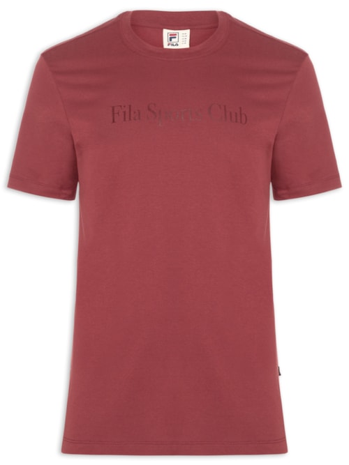 Camiseta Masculina Regular Sport Club Letter – Vermelho