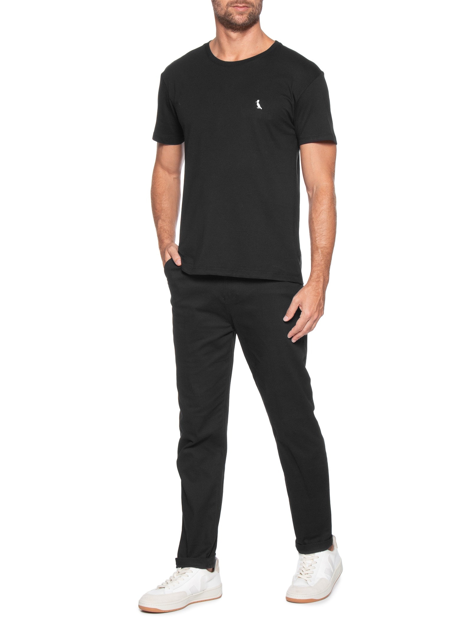 Camiseta Masculina Regular Vento Preto Reserva