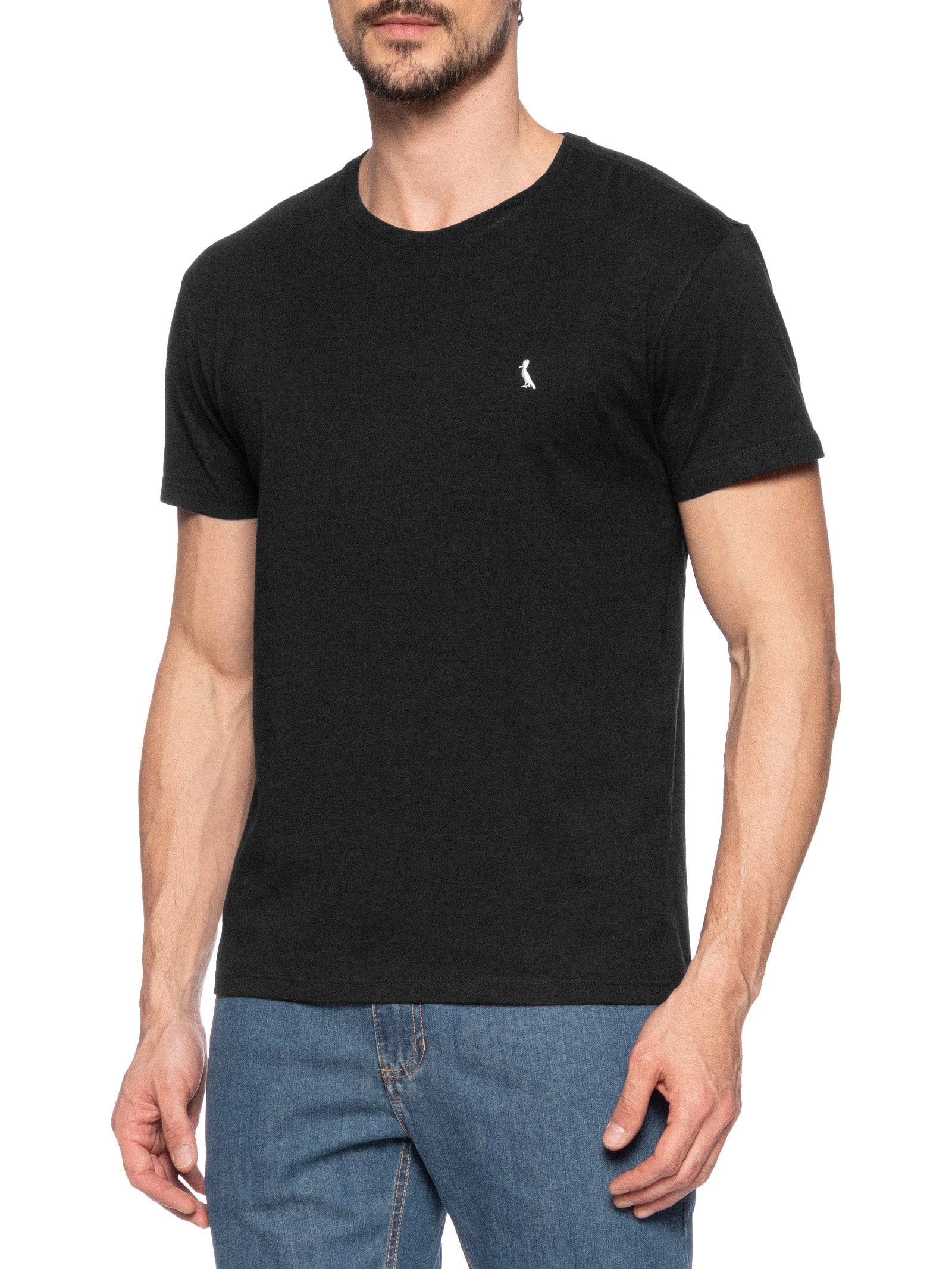 Camiseta Masculina Regular Vento Preto Reserva