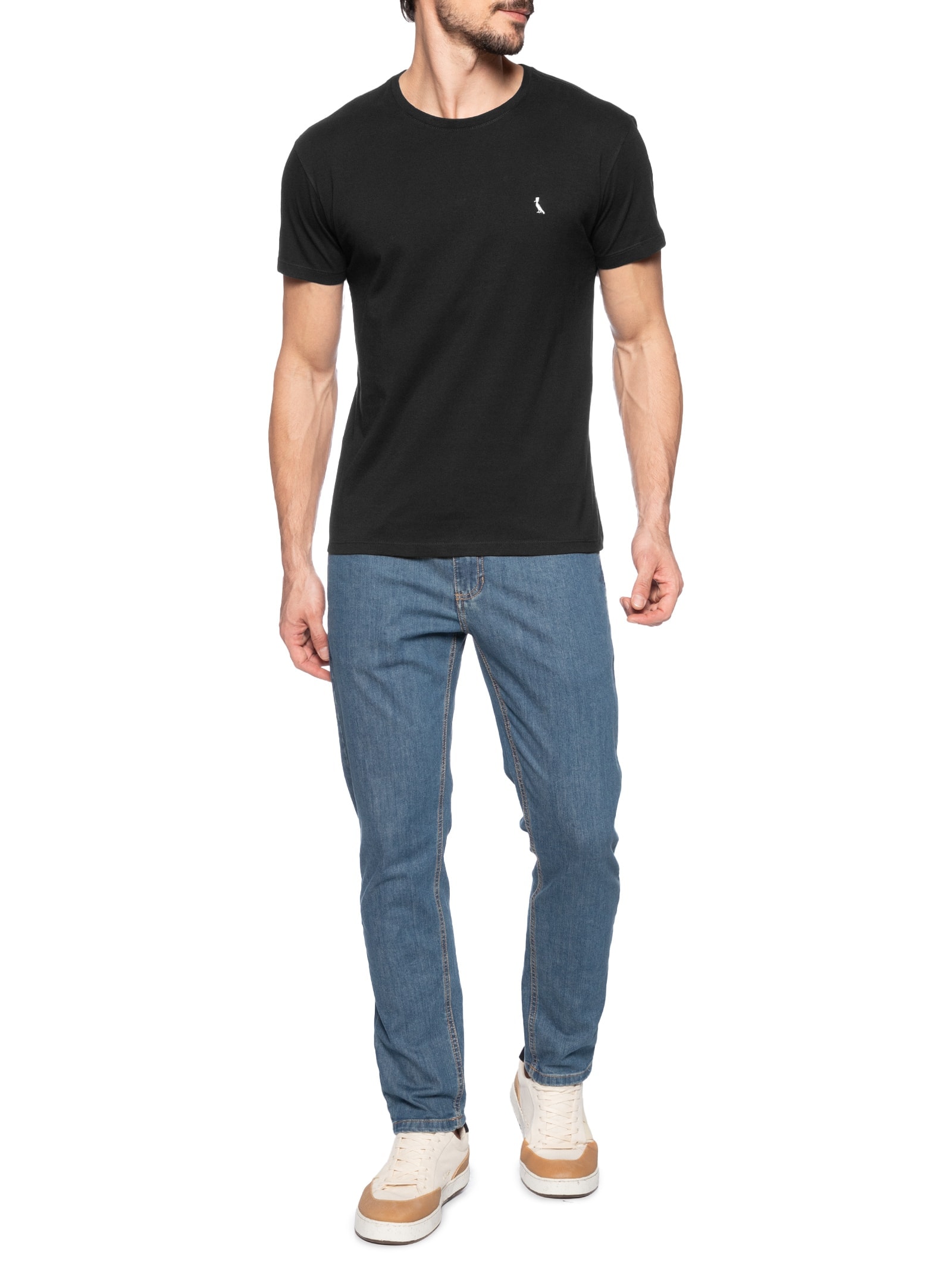 Camiseta Masculina Regular Vento Preto Reserva