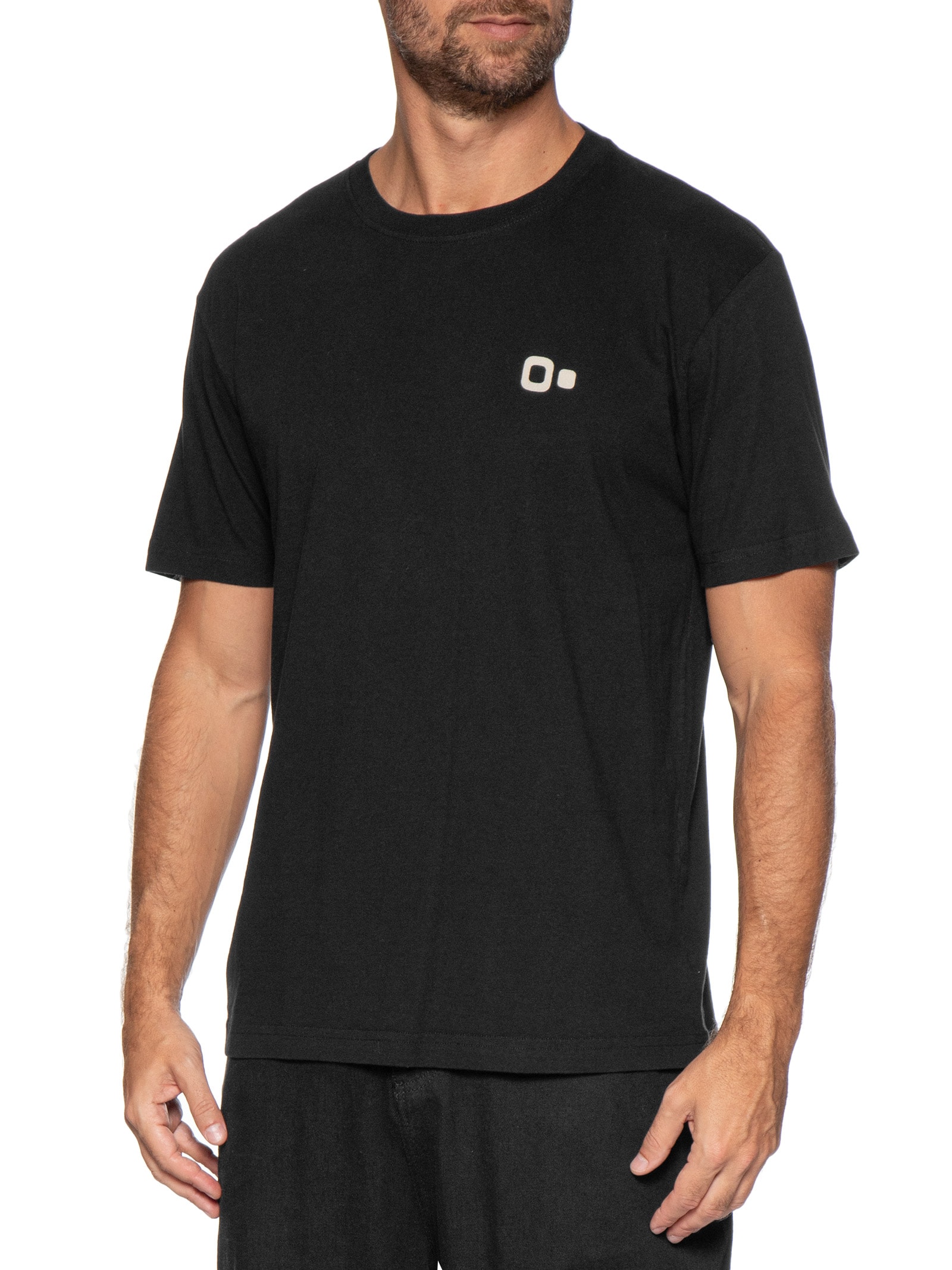 Camiseta Masculina Regular Vintage New icon Big Preto Osklen