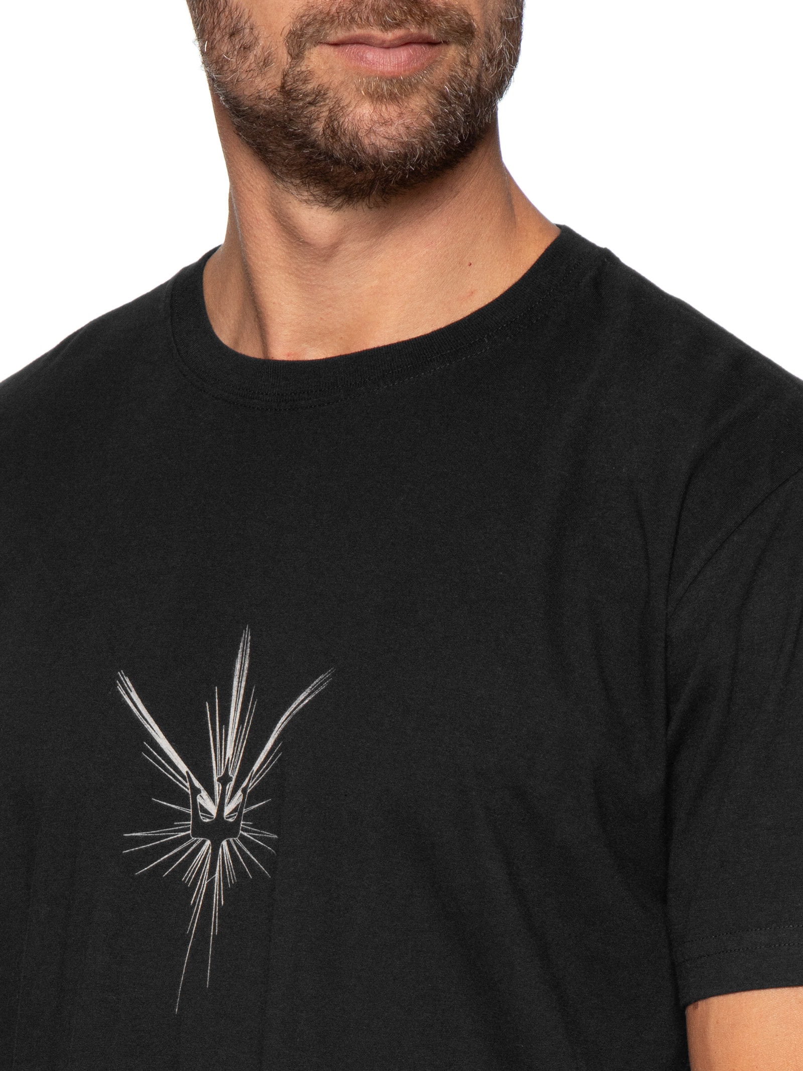 Camiseta Masculina Regular Vintage Surfing Star Preto Osklen